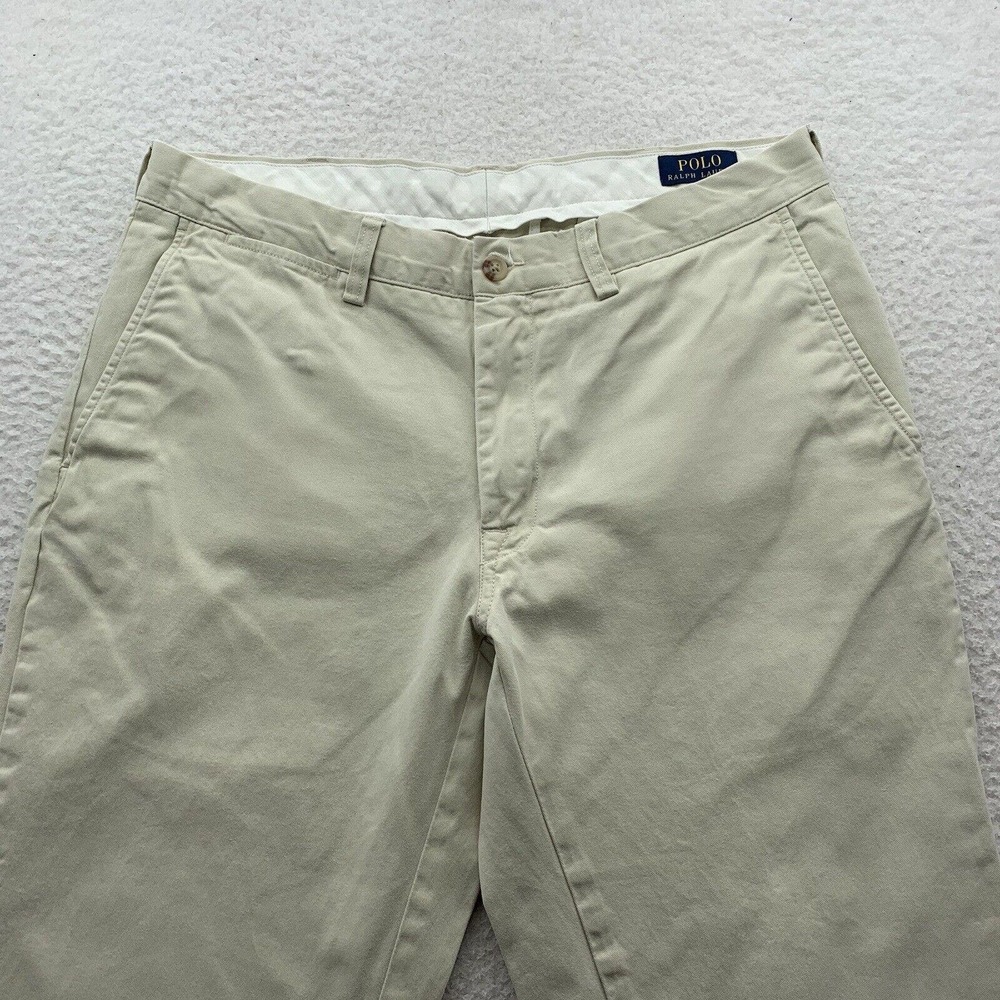 Polo Ralph Lauren Khaki Pants Mens‎ 34x29 (Tag 34x32) Classic Fit Preppy Casual - Picture 2 of 13